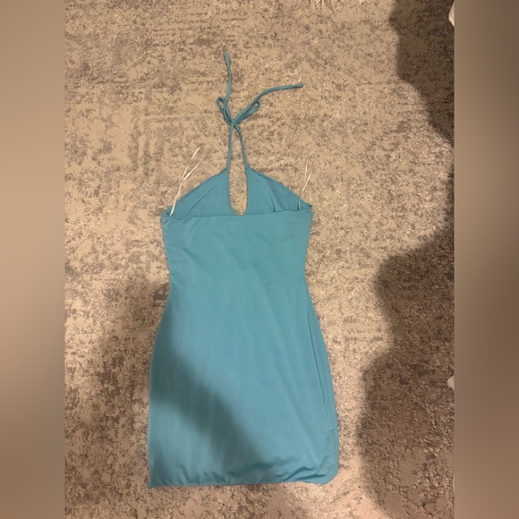 Princess Polly Keyhole Blue Mini Dress - Picture 3 of 4